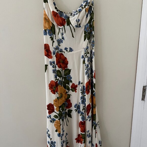 Reformation white floral dress - Size 8 - Picture 3 of 4